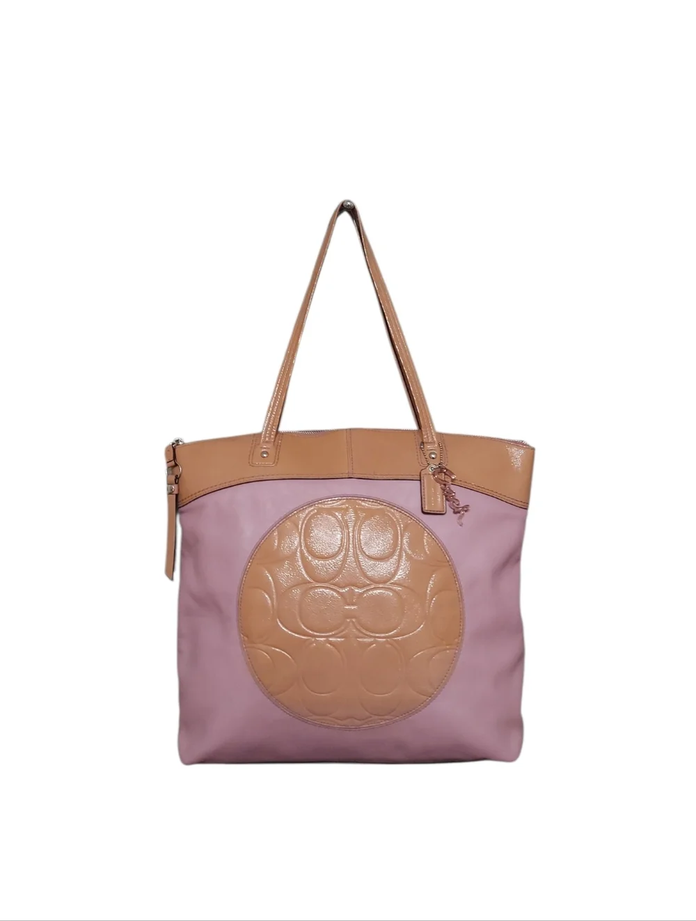 Coach Y2K Laura Leather Zip Shoulder Tote Bag Gently Loved